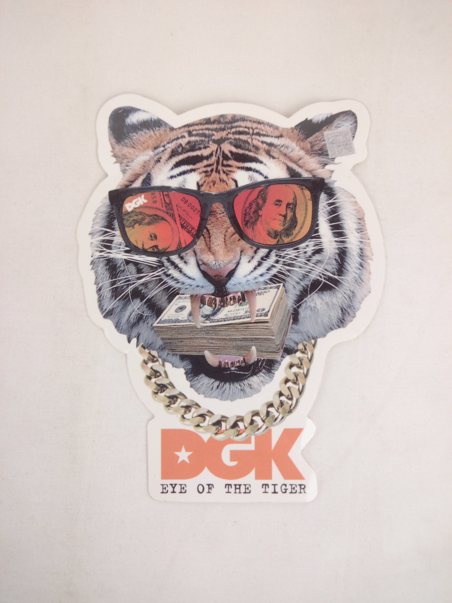Dirty Ghetto Kids DGK Eye Of The Tiger Clear Multicolor 5.75" x 4" Sticker