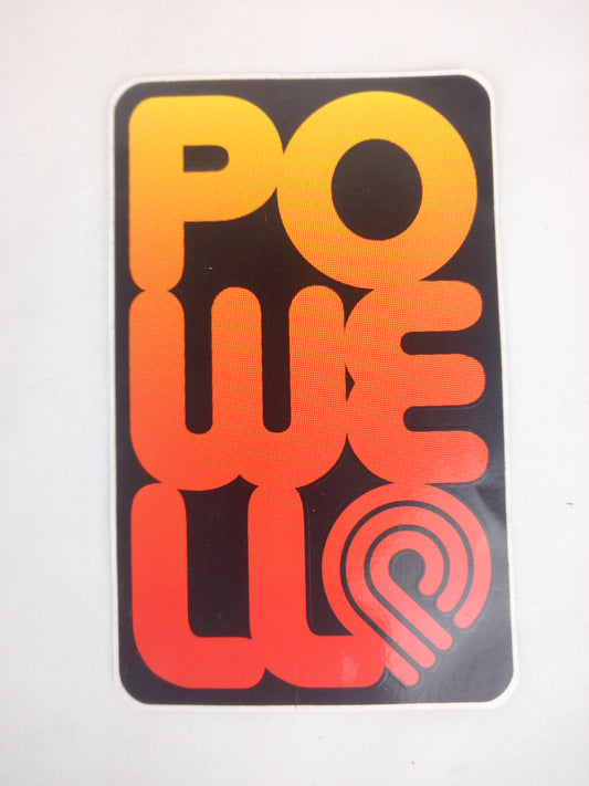 Powell Peralta Logo Black Red Orange Fade 5" x 3.25" Vintage NOS Sticker