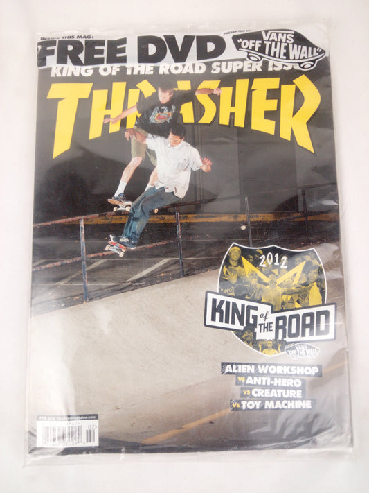 Thrasher Magazine King Of The Road Super issue 2012 Feb 2013 With Free Vans DVD