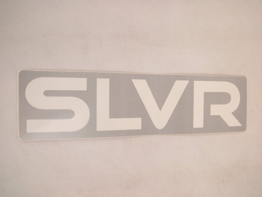 Silver Trucks SLVR Silver White 6.5" 1.7" Vintage NOS Sticker