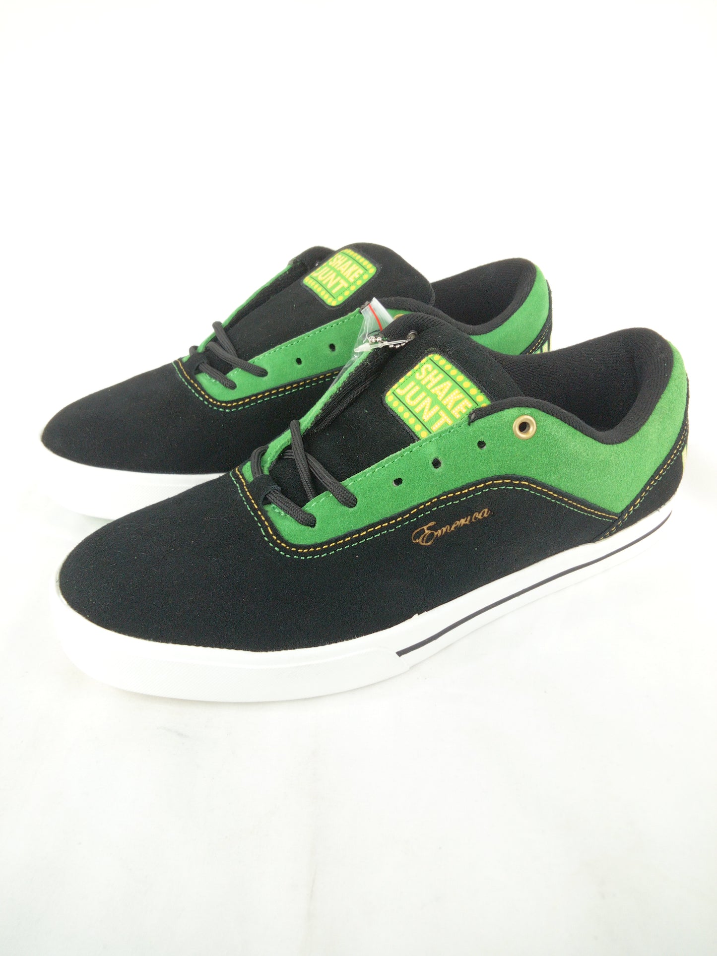 Emerica G-Code Shake Junt Collaboration Black Green Gold Size 9.5 Shoes