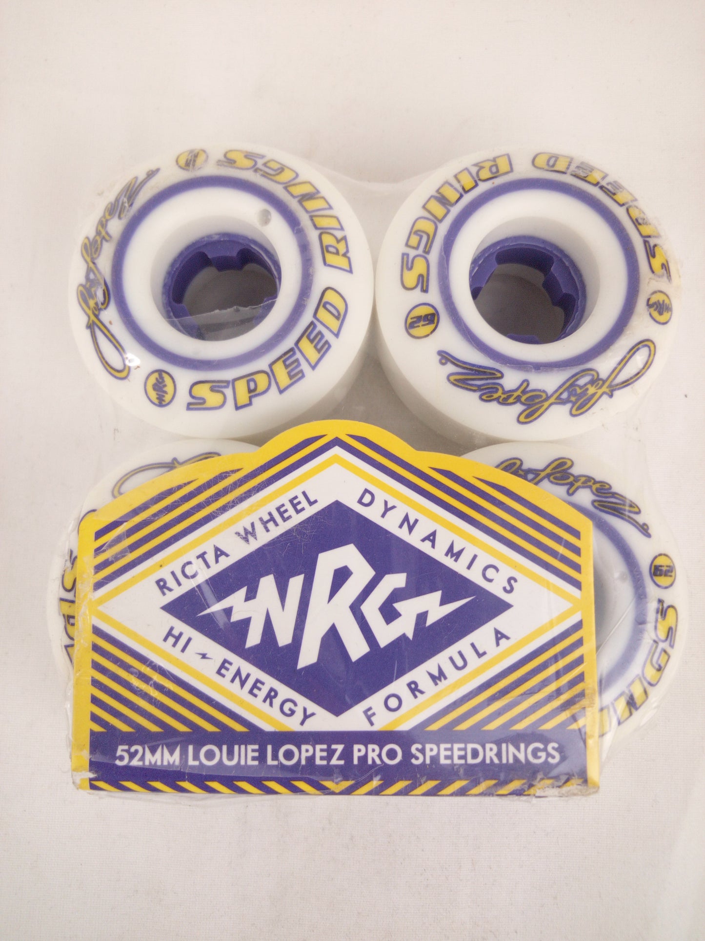 Ricta Louie Lopez signature Pro Design Hi Energy Formula White Black Purple 52mm 81b Duro Vintage NOS Wheels