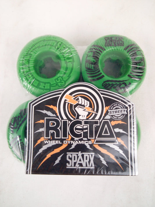 Ricta Sparx Shockwaves Street Formula Green Black  52mm Vintage NOS Wheels