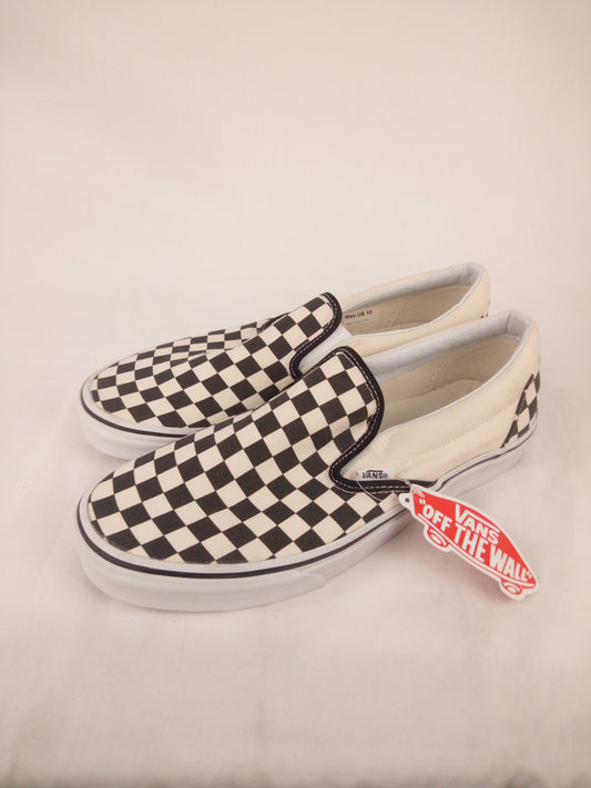 Vans Classic Slip-On Black White Checkerboard Mens Size 10.0 Shoes