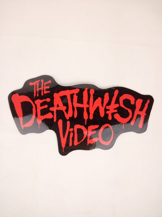 Deathwish Skateboards The Deathwish Video Black Red 4.25" x 7.25" Vintage NOS Sticker