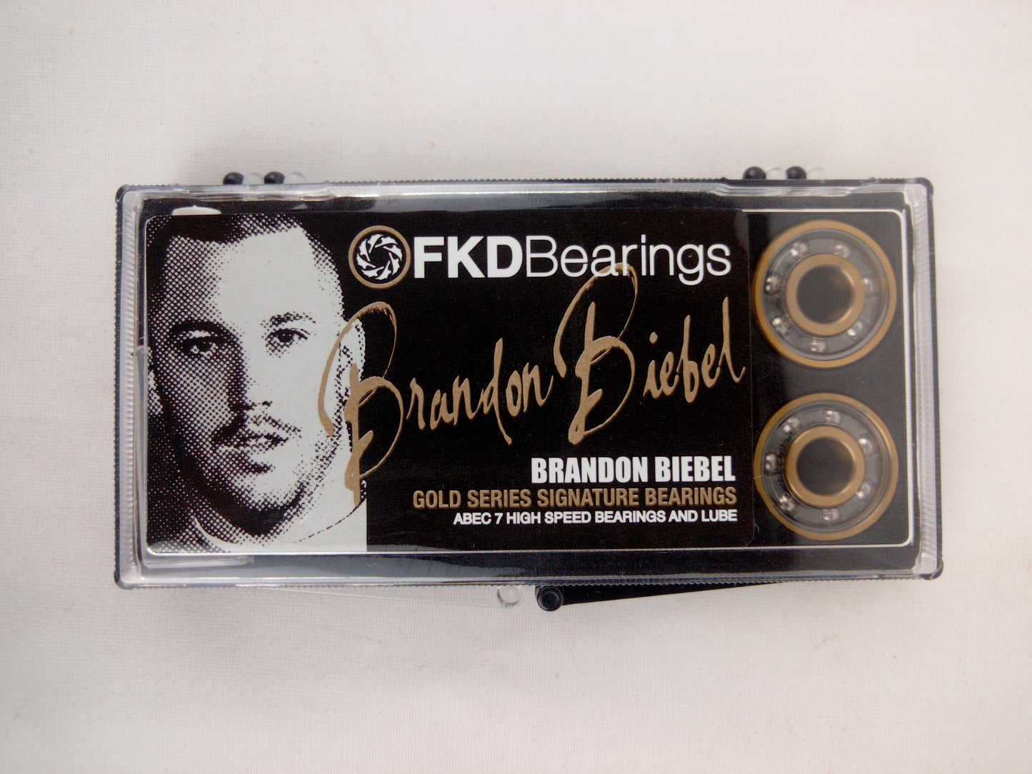 FKD Bearings Brandon Biebel Signature Gold Series Abec 7 High Speed Bearings And Lube