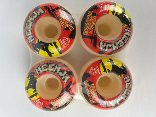 Satori Movement Neen Williams Neenja Heelflip Silhouette Black Red Yellow White Size 53MM 80B Duro Vintage NOS Wheels