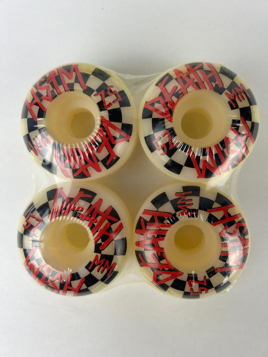 Deathwish Checks Black Red White Size 52MM Vintage NOS Wheels
