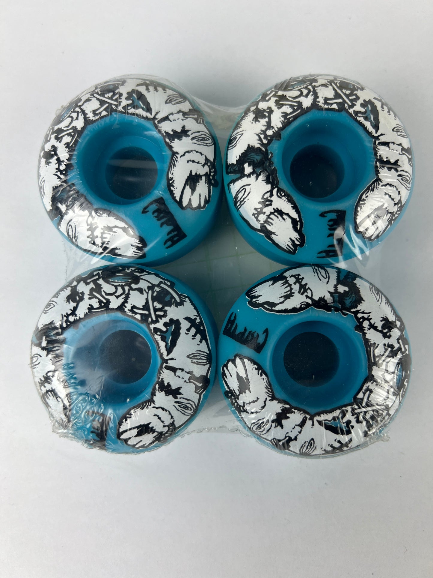 Cripta Zombie Finger Blue Black White Size 53MM Vintage NOS Wheels