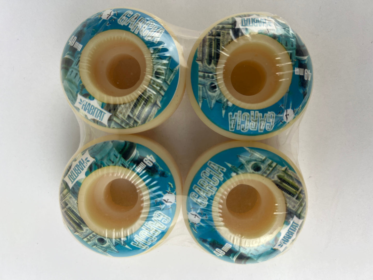 Habitat Danny Garcia Cathedrals Blue White Black Size 49MM Vintage NOS Wheels