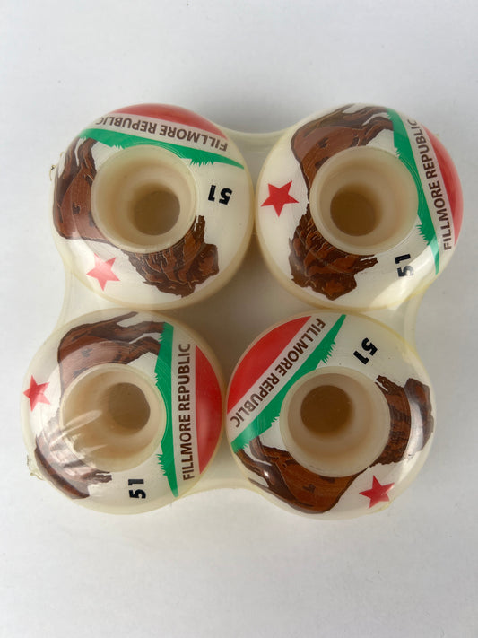 Fillmore Wheels Fillmore Republic Lion Red White Green Size 51MM Vintage NOS Wheels