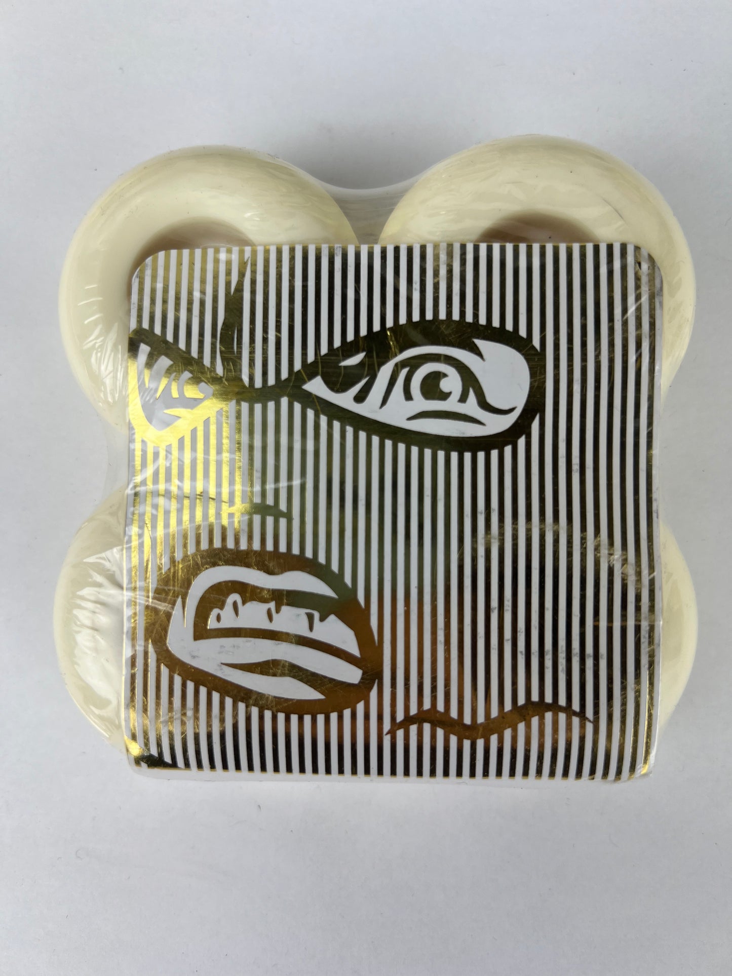 Gold Wheels Gold Goons Boo Johnson Greek God White Gold Black Size 51MM 102A Duro Vintage NOS Wheels