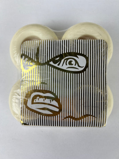 Gold Wheels Gold Goons Boo Johnson Greek God White Gold Black Size 51MM 102A Duro Vintage NOS Wheels