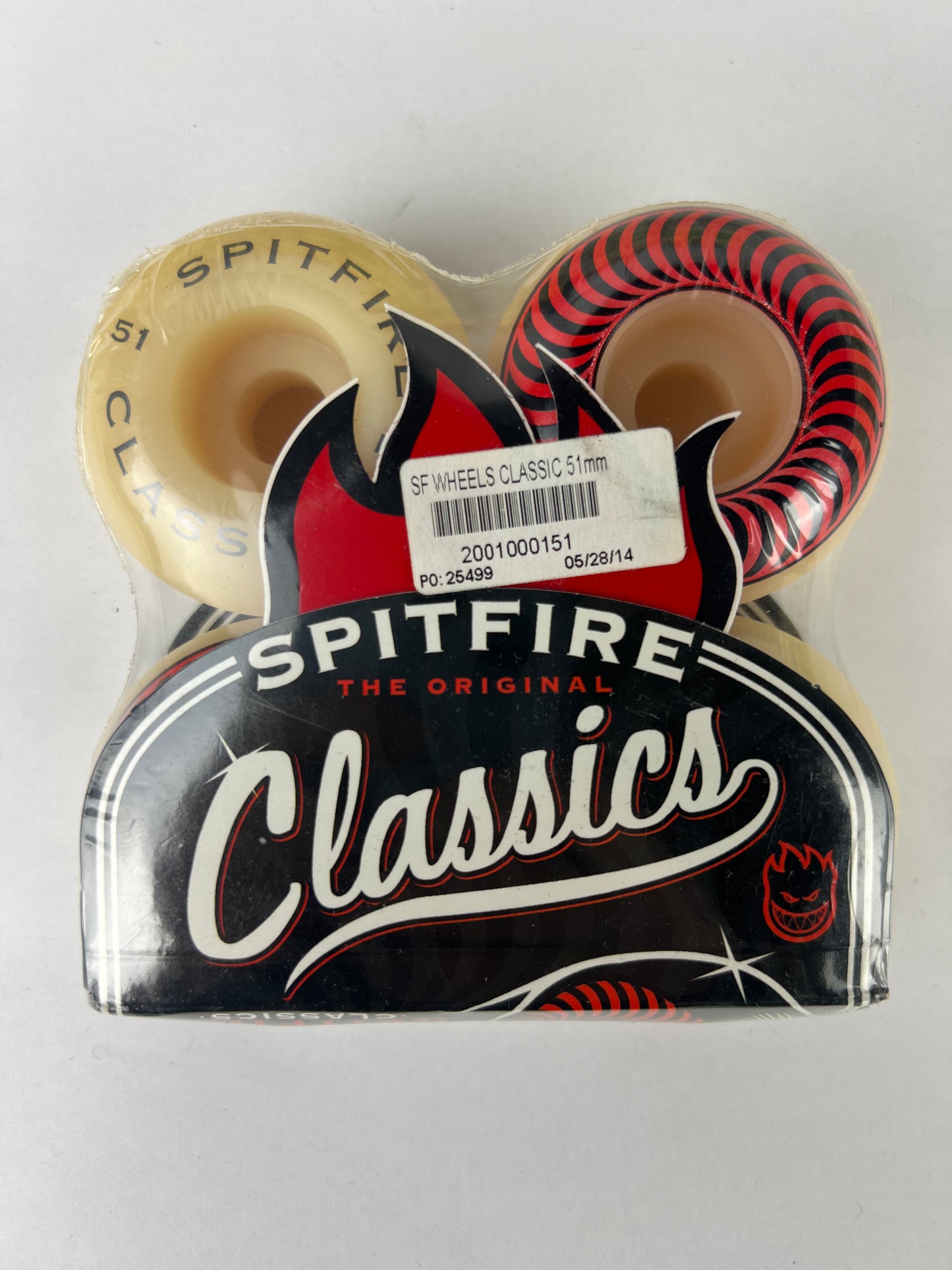 Spitfire Classics Red Black White Size 51mm 99A Duro Vintage NOS Wheels