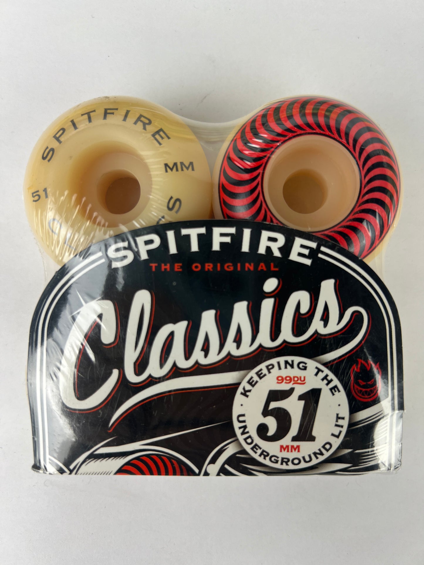 Spitfire Classics Red Black White Size 51mm 99A Duro Vintage NOS Wheels