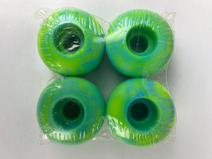 Deathwish Tye Dye Green Red Swirls Size 52MM Vintage NOS Wheels