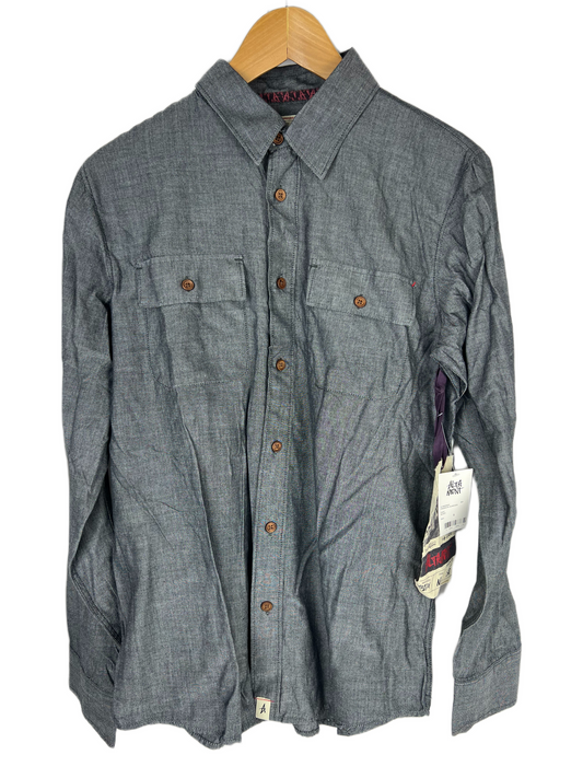 Altamont Franklin Gray Size S L/s Vintage Button Up Pockets Shirt