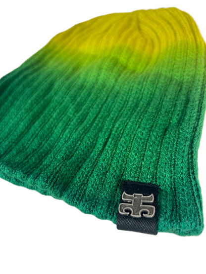 Ipath Tye Dye Green Yellow Fade Metal Ipath Logo One Size Fits All Vintage Beanie 1999