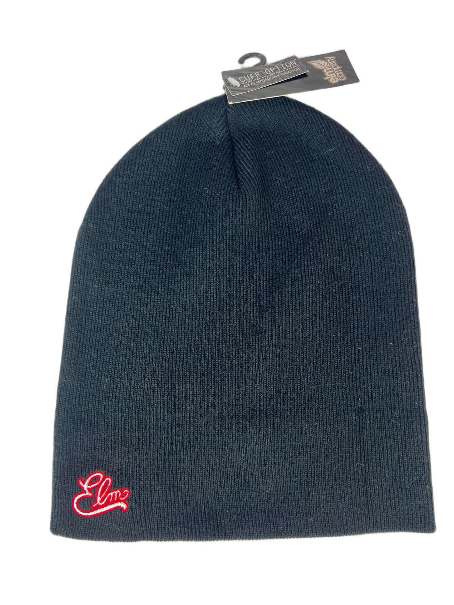 Elm Company Homerun Black Vibrant Red Silver One Size Fits Most Vintage Beanie