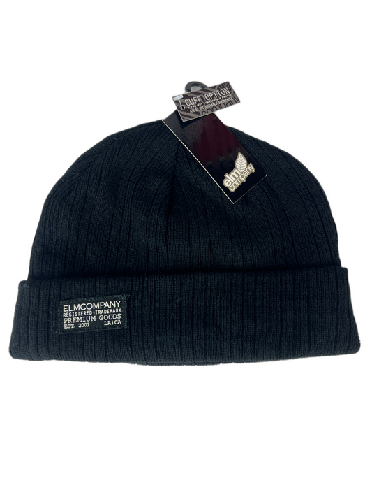 Elm Company Carson Registered Trademark Premium Goods Black White One Size Fits Most Vintage Beanie