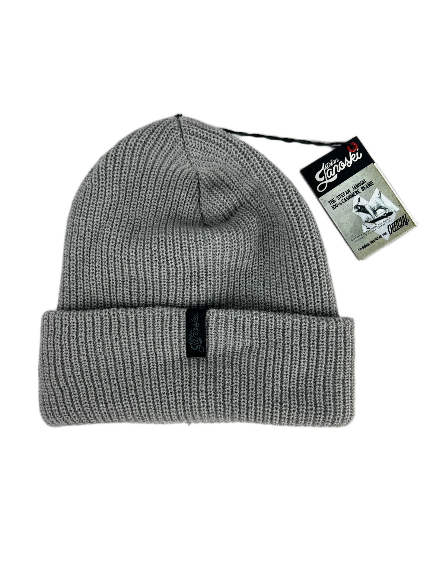 Official Stefan Janoski Heather Gray Black One Size Fits All Vintage Beanie