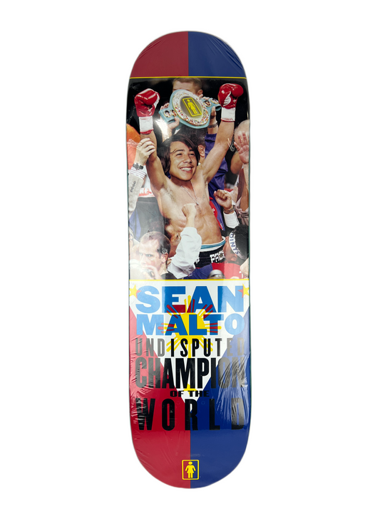 Girl Sean Malto Undisputed Champion Of The World Red White Blue Multi Size 8.13" Vintage NOS Deck