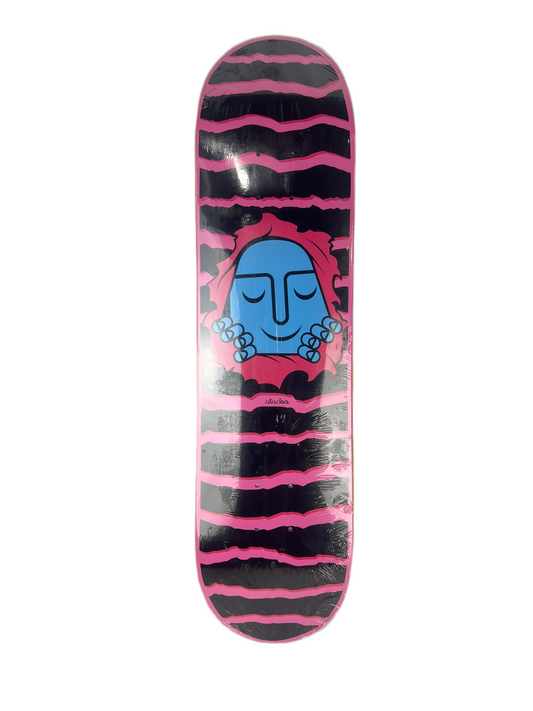 Stacks X Some Girls Blue Pink Black Stripes Size 7.9" Vintage NOS Deck