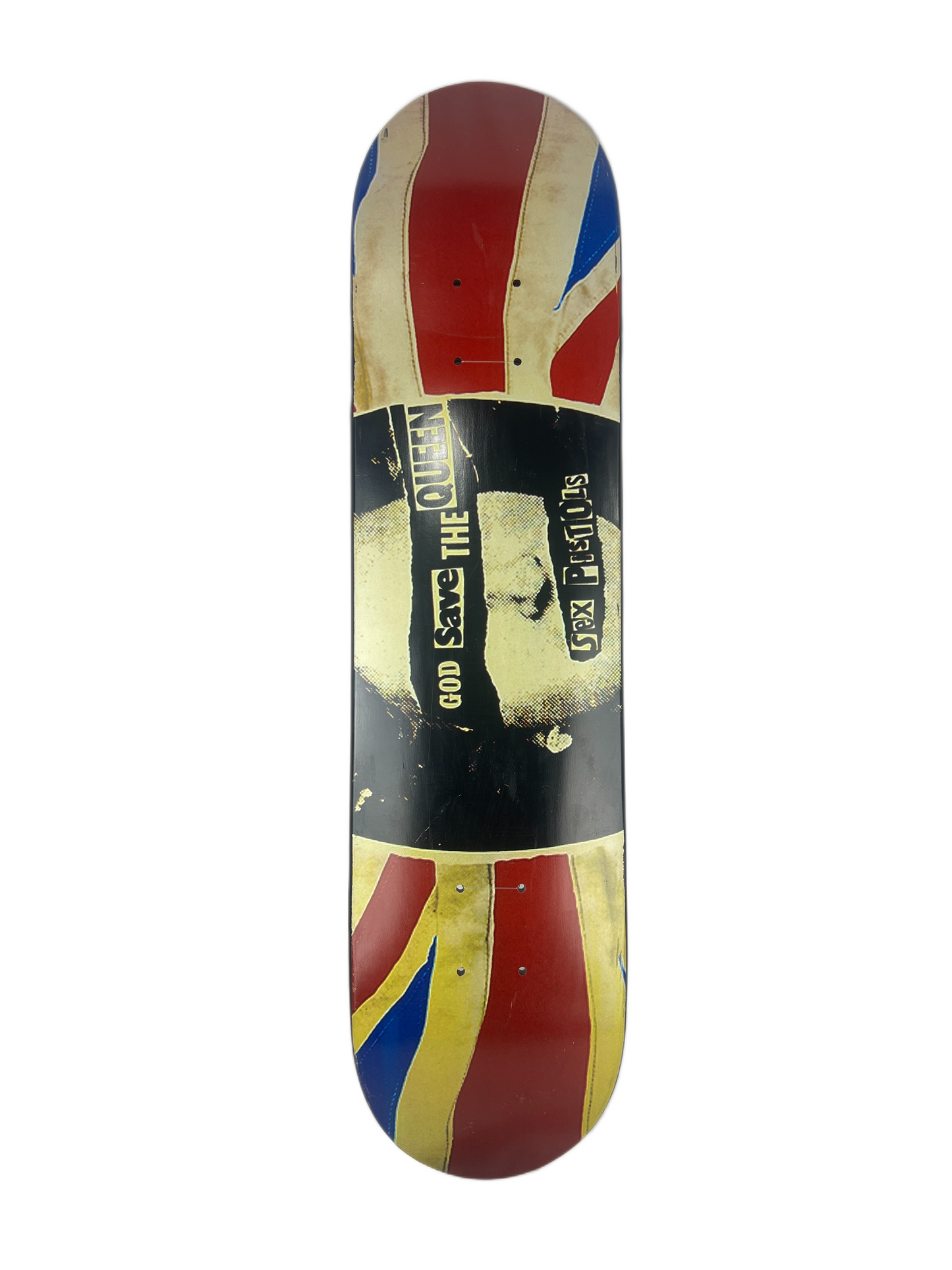 Sex Pistols God Save The Queen Red White Blue Size 7.3" Vintage NOS Deck