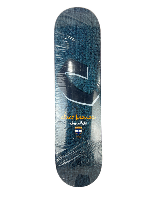 Chocolate X LRG Chico Brenes C Initial Blue Black Orange Size 7.75" Vintage NOS Deck
