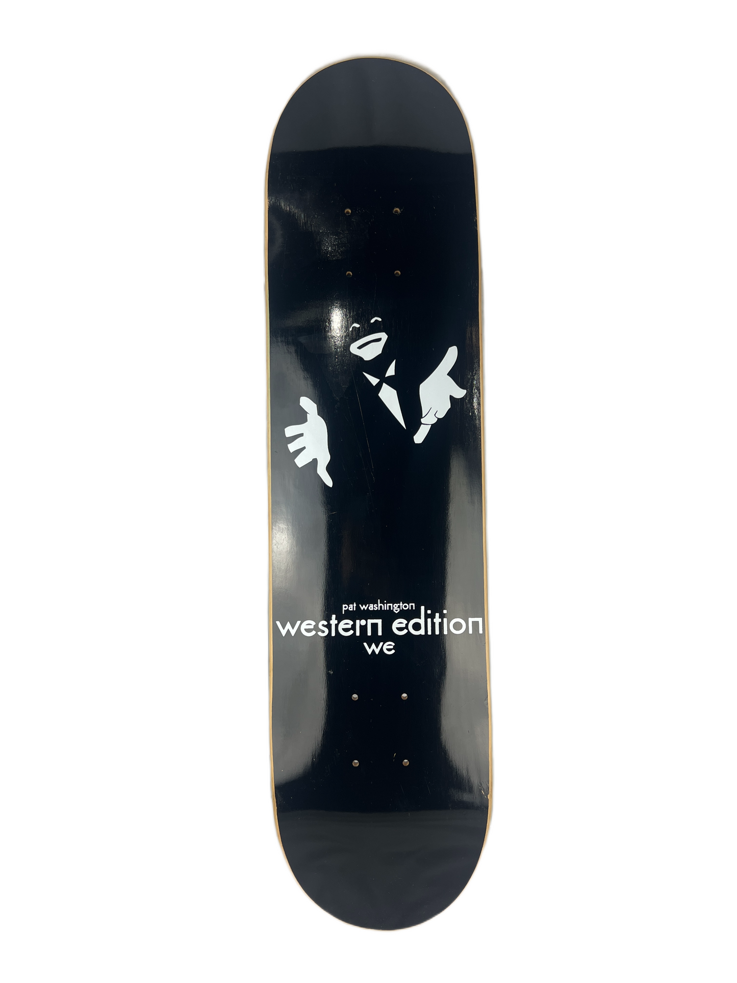 Western Edition Pat Washington Suit & Tie Black White Size 7.4" Vintage NOS Deck