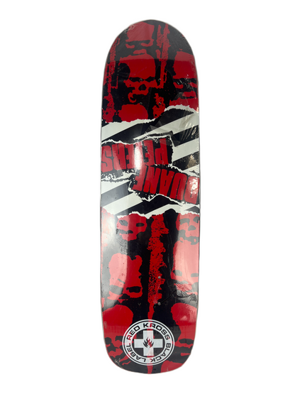 Black Label Emergency Duane Peters 2004 Catacomb Black Red White Size 8.75" Vintage NOS Shaped Deck
