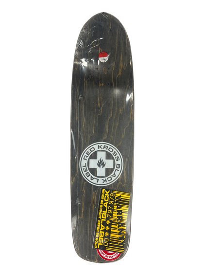 Black Label Emergency Duane Peters 2004 Catacomb Black Red White Size 8.75" Vintage NOS Shaped Deck
