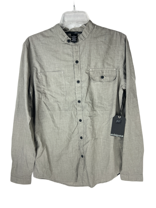 Ambiguous Sussex Cement Gray Size S L/s Vintage Button Up Woven Shirt