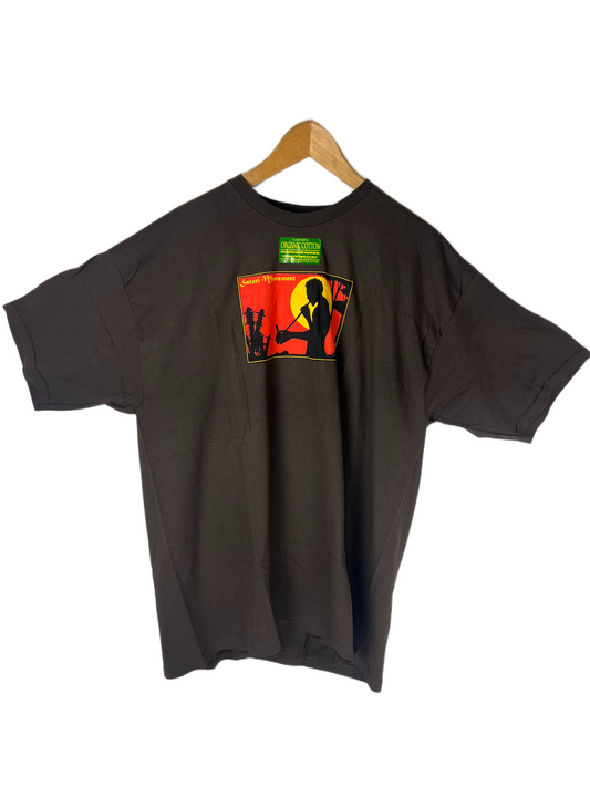 Satori Movement Sunset Sebsi Smoker Cannabis Plants Brown Orange Yellow Size XL S/s Shirt
