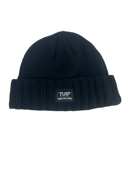 Turf Turf Global EST. 09 Black White One Size Fits All Vintage Beanie 2009