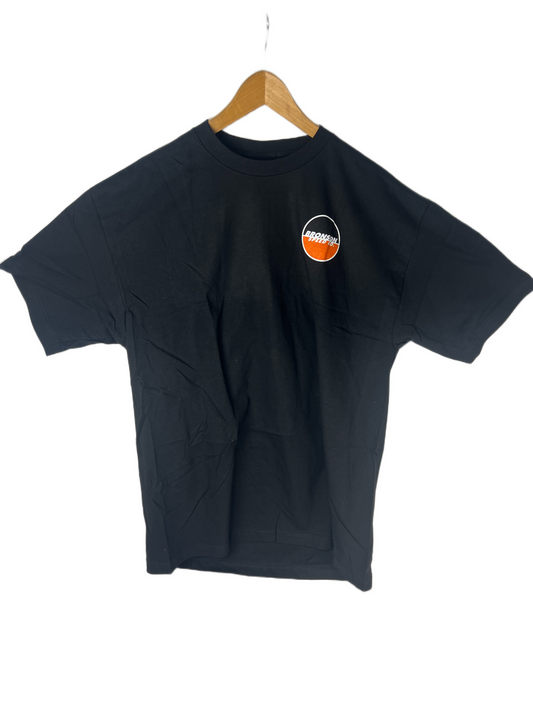 Bronson Speed Co OG Logo Black White Orange Front Small Logo Back Large Logo Size XL S/s Vintage Shirt 2013