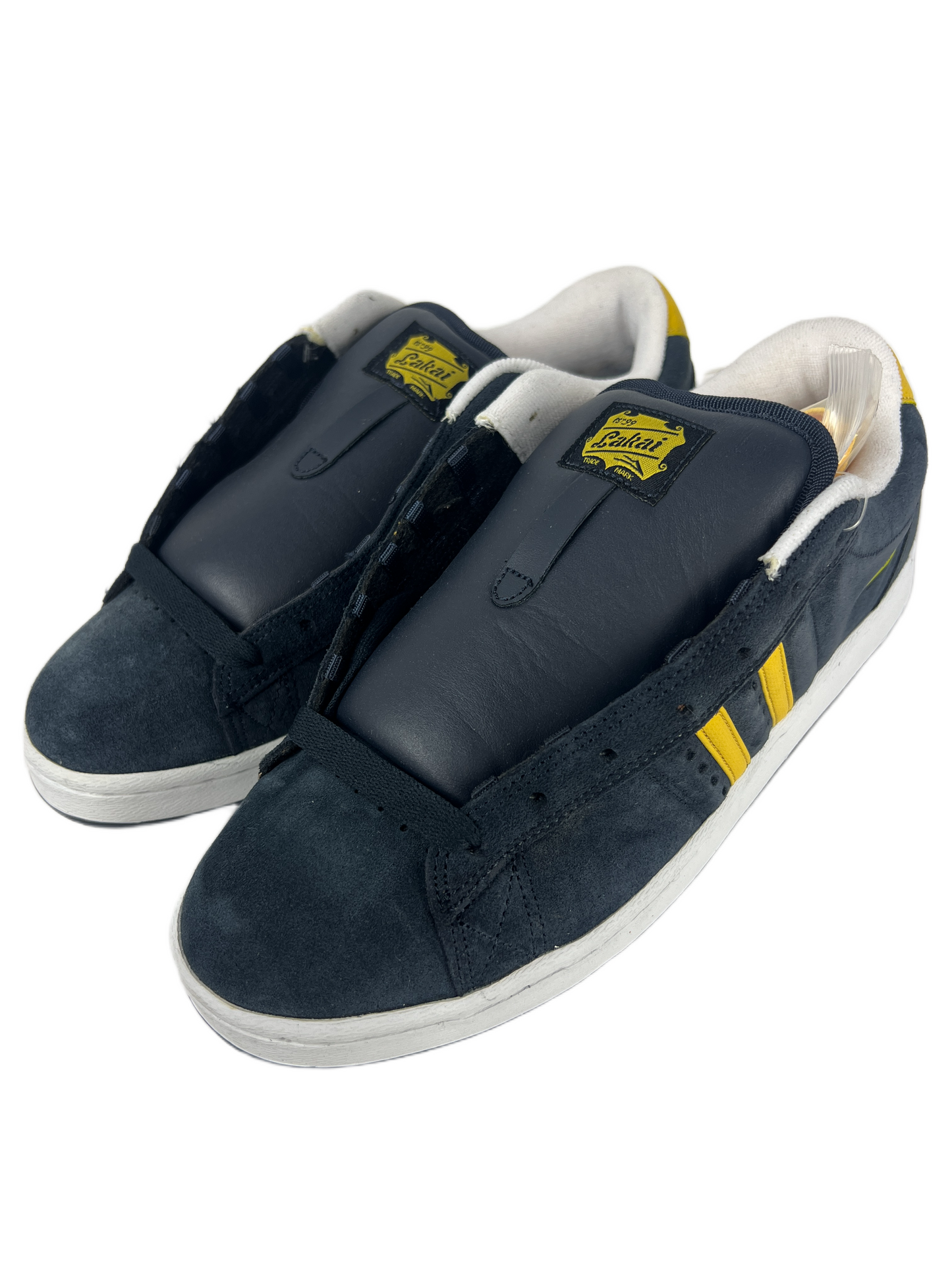 Chocolate X Lakai Marc Johnson MJ-3 LTD Navy Yellow Suede US Mens Size 10.5 Classic Shoes