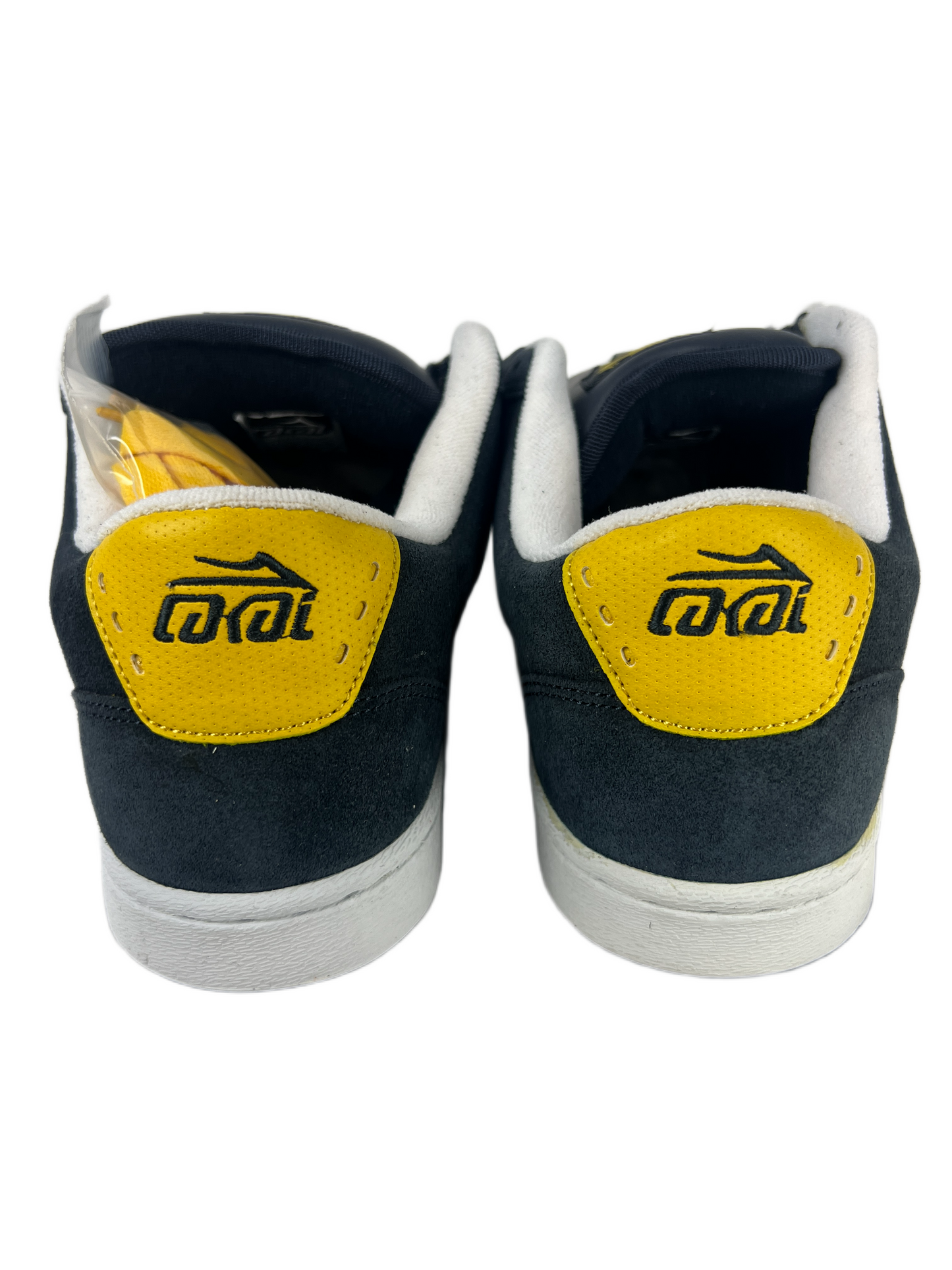 Chocolate X Lakai Marc Johnson MJ-3 LTD Navy Yellow Suede US Mens Size 10.5 Classic Shoes
