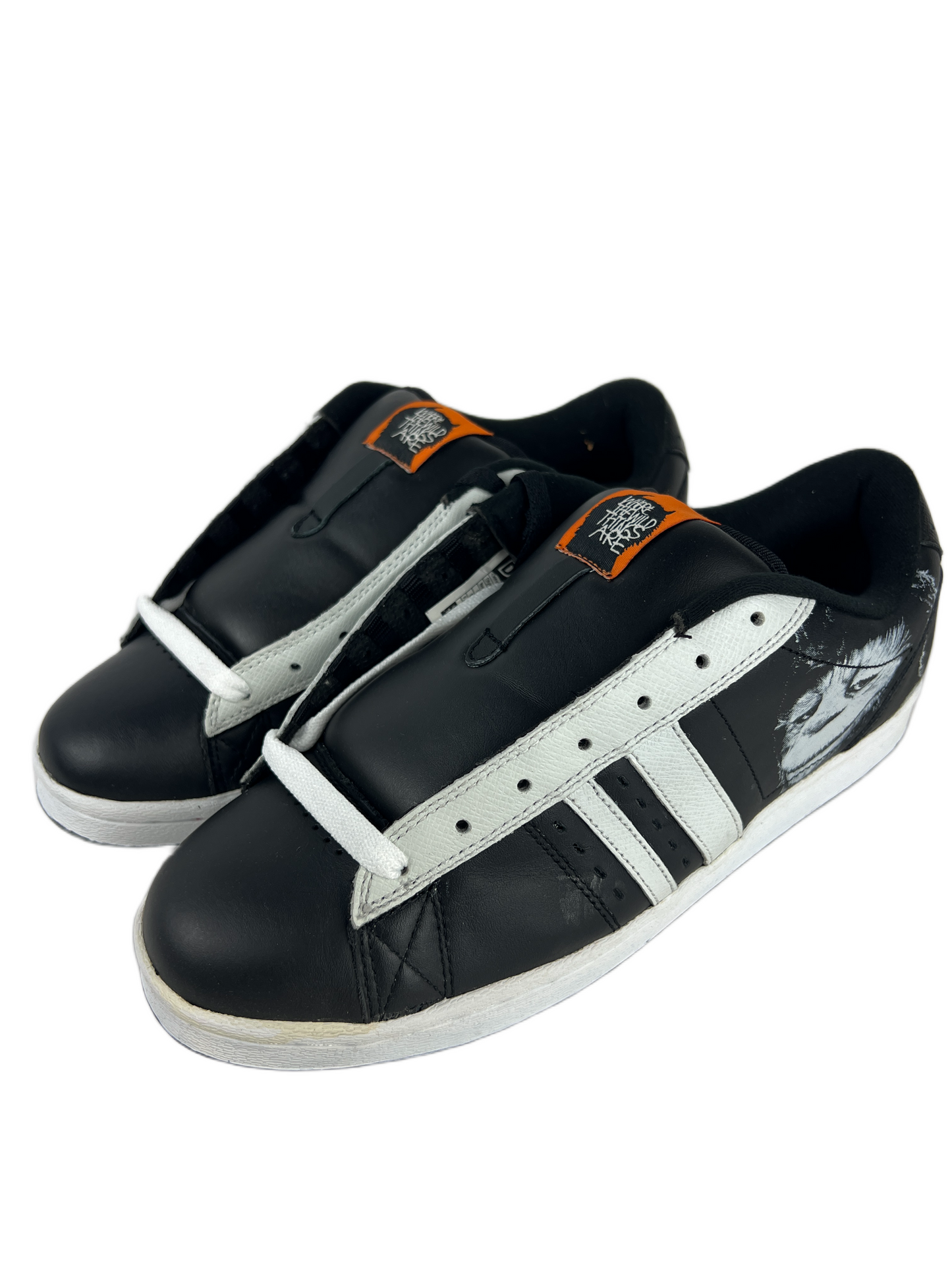 Lakai Marc Johnson MJ3 LTD Wild Things Black White Leather US Mens Size 10.5 Classic Shoes