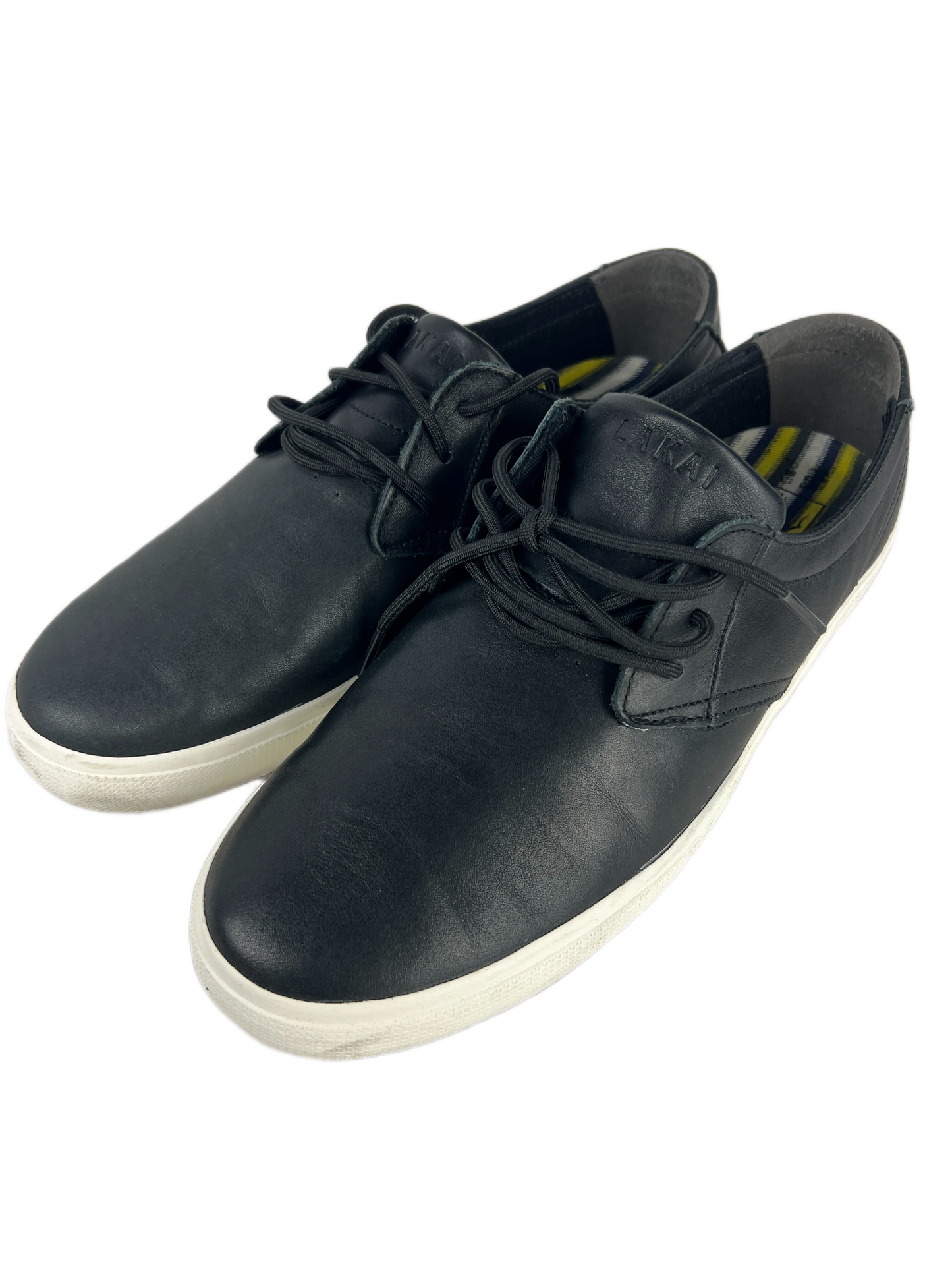 Lakai Marc Johnson MJ Black Leather US mens Size 10 Classic Shoes