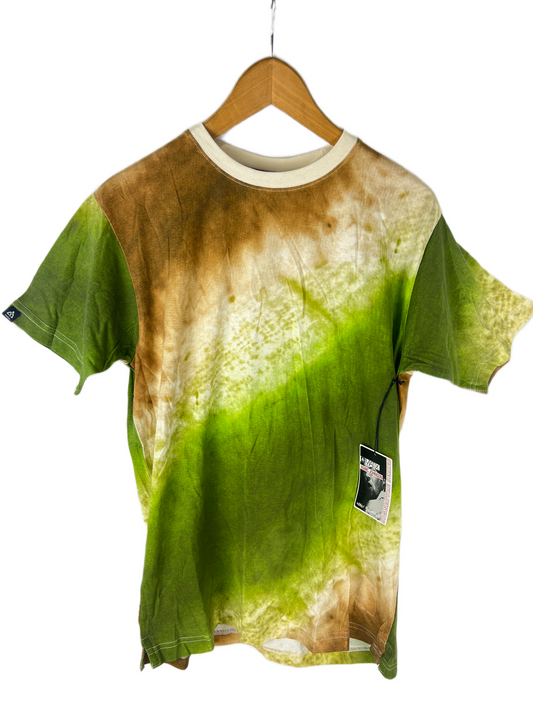 Matix Marc Johnson Signature Series Tye Dye One Off Green White Brown Size S S/s Vintage Shirt