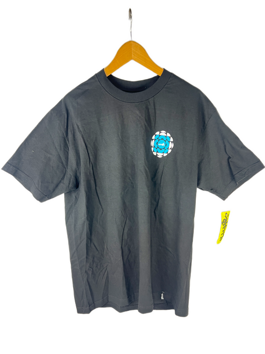 Cliche C's Black White Blue Size L S/s Vintage Shirt