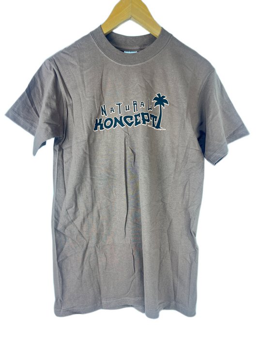 Natural Koncept Palm Tree Logo Bronze Black Tan Size S S/s Vintage Shirt 1994