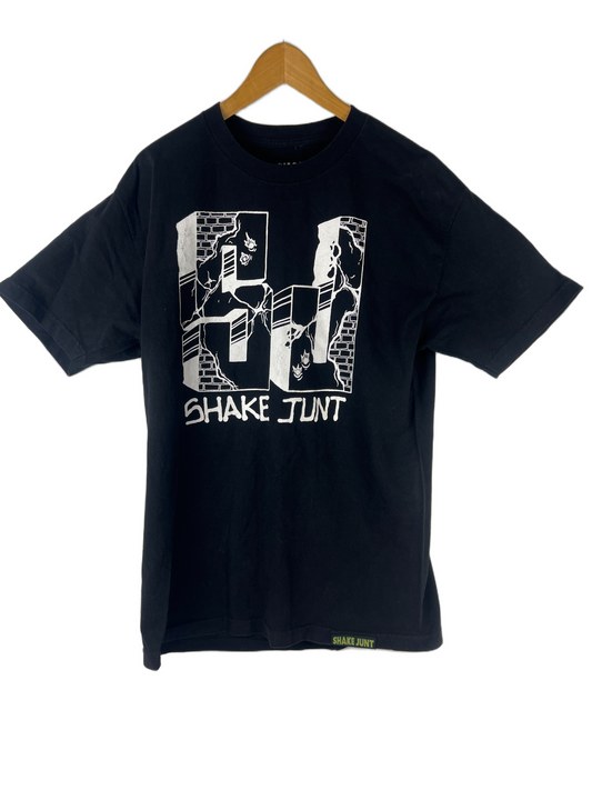 Shake Junt SJ Initial Break Out Breaks Black White Size L S/s Vintage Shirt