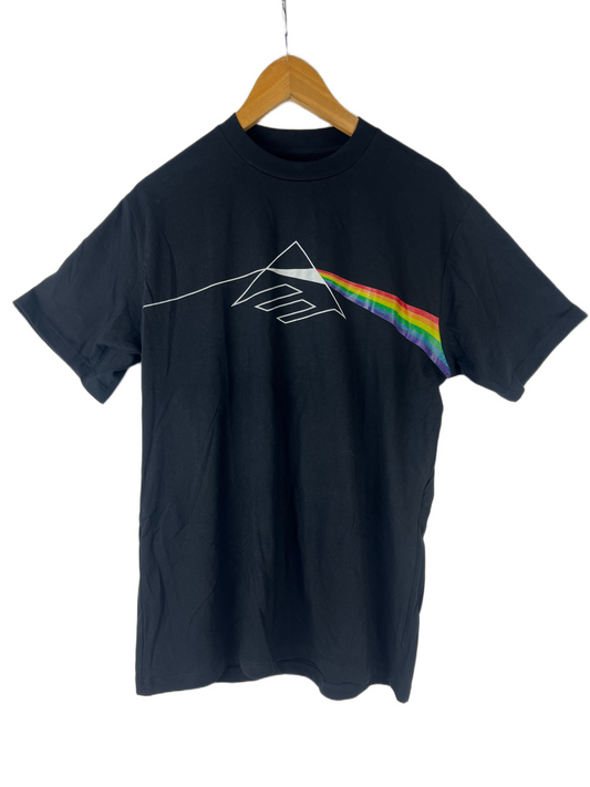 Emerica This is Skateboarding Pink Floyd Dark Side Of The Moon Logo Black Multi Size L S/s Vintage Shirt 2003