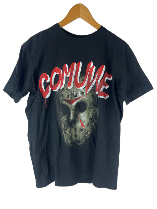 Commune Friday The Thirteenth Jason Vorhees Mask Red Black White Size S s/s Vintage Shirt