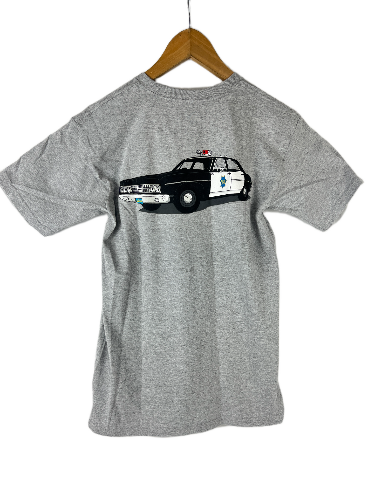 Chocolate Keith Hufnagel HUF SFPD Cruiser Grey Red Black Size S S/s Vintage Shirt
