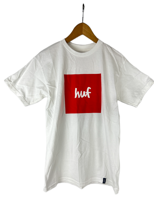 Chocolate Keith Hufnagel Big Square HUF Red White Size S S/s Vintage Shirt