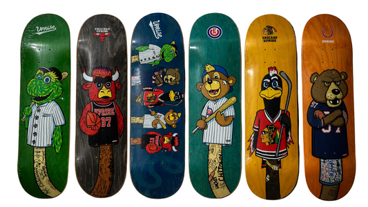 Uprise X Felipe Motta Uprise Pups Mascot Series Complete Collection Set Of 6 Vintage NOS Deck