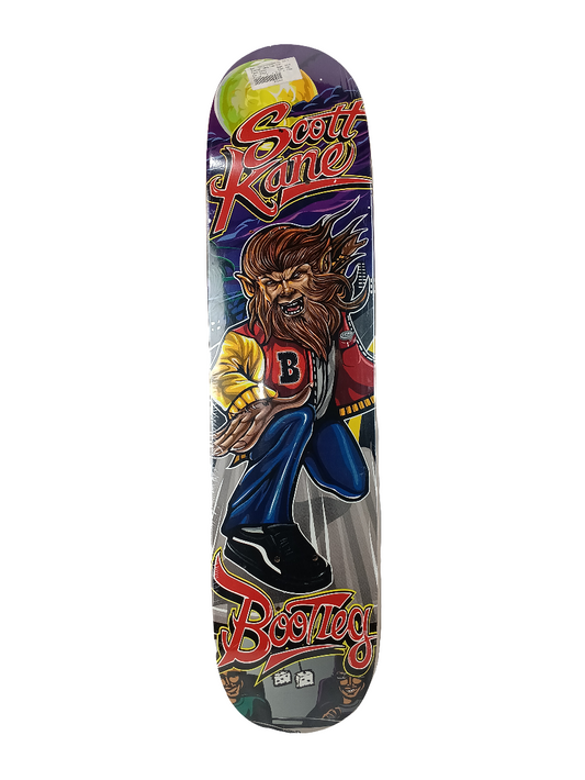 Bootleg Scott Kane Teen Wolf Graphic Purple Grey multi Color Size 7.4 Skateboard Deck